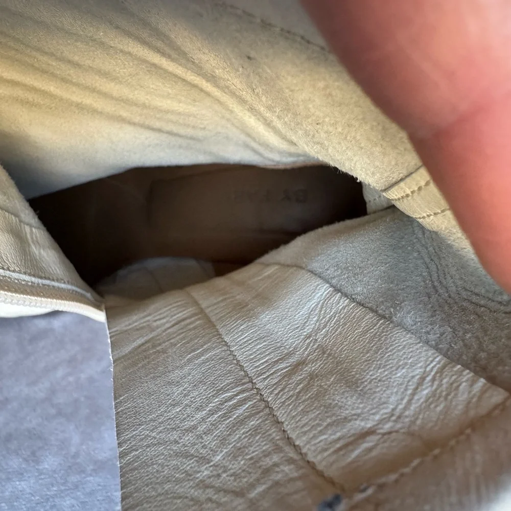 By Far Elegant Cream Ankle Boots - Picture 12 of 15